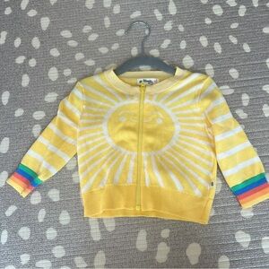 NWT The bonnie mob organic knit zip up. 12-18m